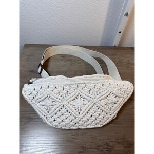 Sonoma Macramé Belt Bag  Cream Boho Crossbody‎ Fanny Pack